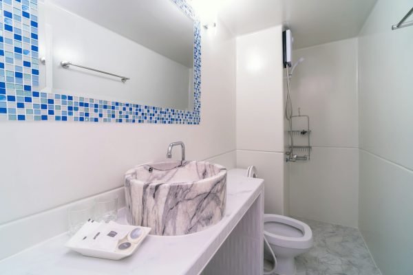 Luxury Interior bathtoom, Studio room type of condominium or apartment,